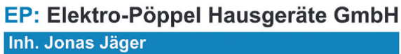 Logo of Elektro-Pöppel Hausgeräte GmbH