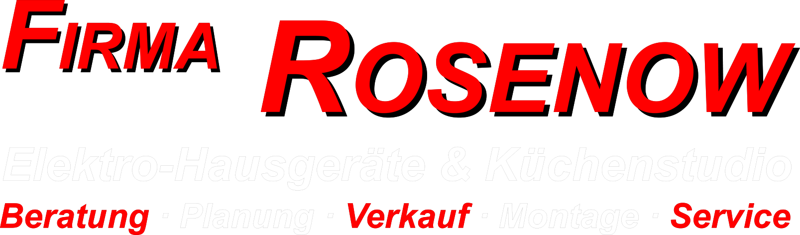 Logo of Firma Rosenow, Elektro-Hausgeräte & Küchenstudio (mit DPD- & GLS-PaketShop)