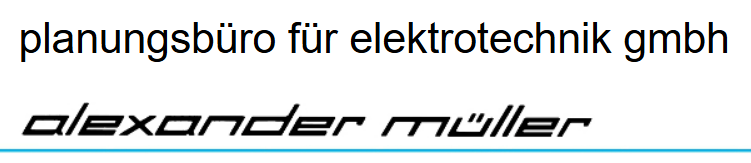 Logo of Planungsbüro für Elektrotechnik GmbH Alexander Müller