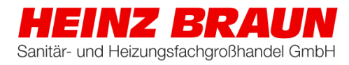 Logo of Heinz Braun Sanitär- und Heizungsfachgrosshandel GmbH