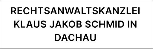 Logo of Rechtsanwalt Klaus Jakob Schmid