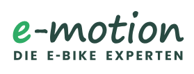 Logo of e-motion e-Bike Welt, Dreirad- & Lastenfahrrad-Zentrum Freiburg Süd