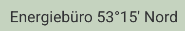 Logo of Energiebüro 53° 15' Nord