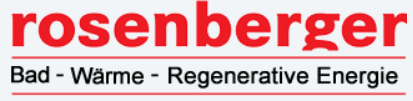 Logo of rosenberger Bad • Wärme • Regenerative Energie Inh. Eckhard Rosenberger