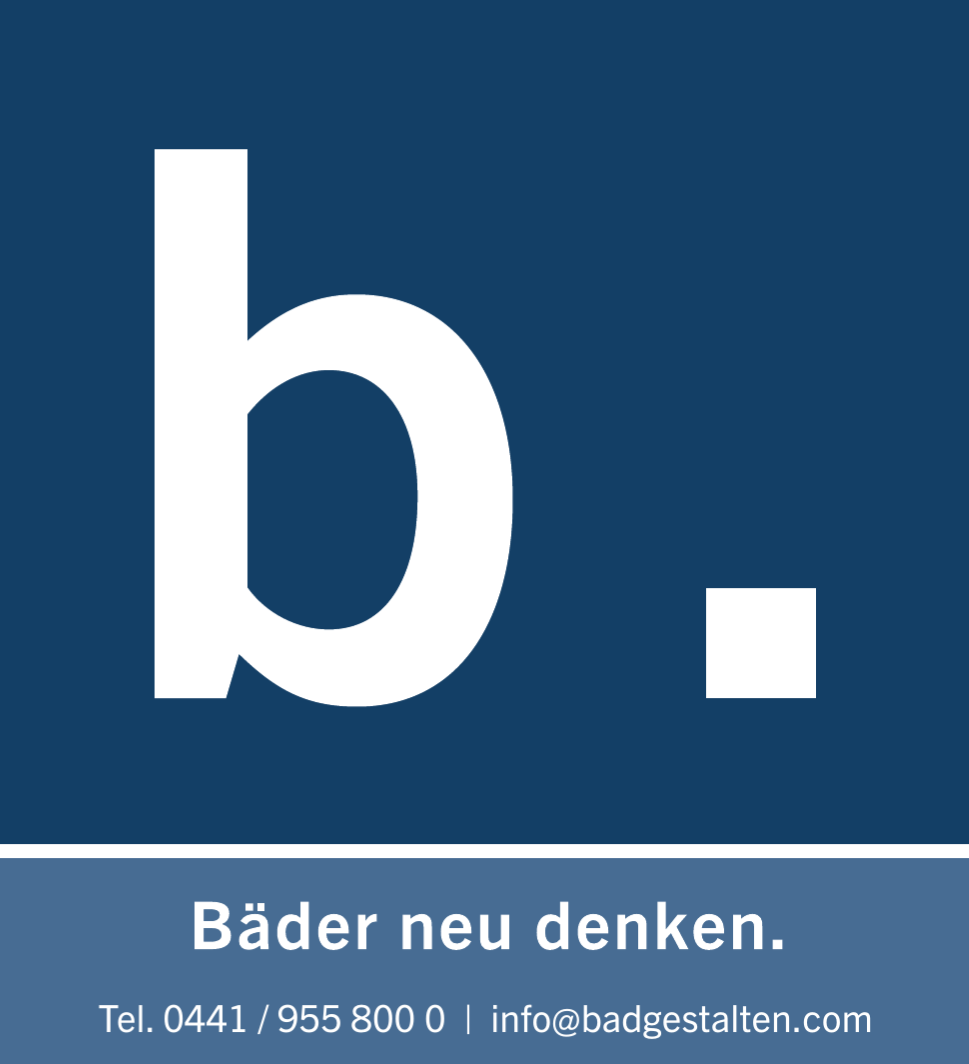 Logo of b a d g e s t a l t e n. GmbH - Bäder neu denken.